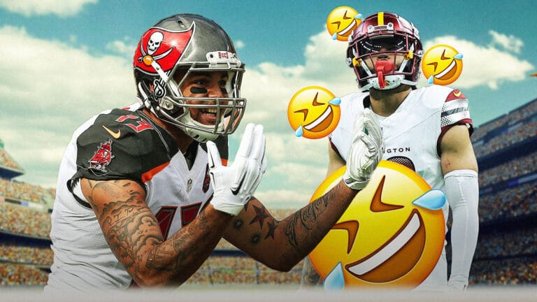 The Commander’s Marshawn Lattimore is clowned by fans after his first half performance against Mike Evans