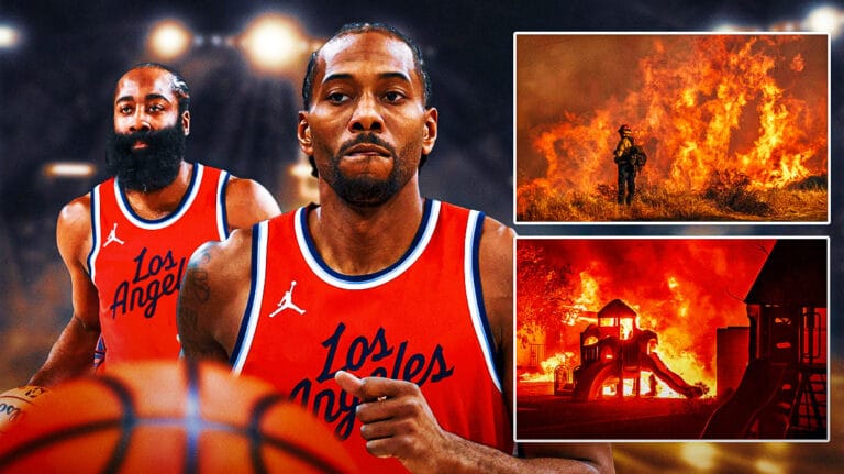The Clippers’ Kawhi Leonard is starting to go off the road, taking care of his family amid the LA wildfires