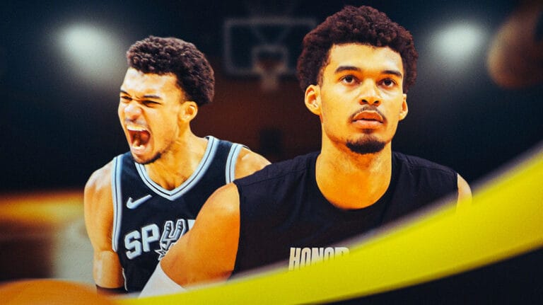 Spurs’ Victor Wembaniama is promising two new pitches in his hometown as the team plays abroad