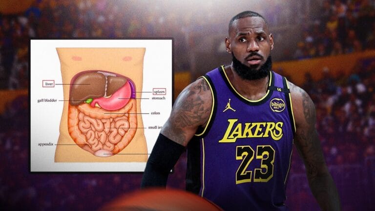 LeBron James comes out in Lakers-Jazz game with frightening injury