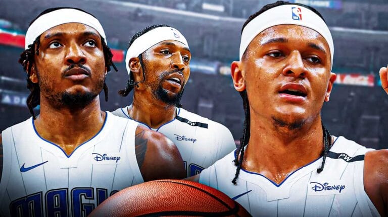 2 Magic players give Paolo Banchero his flowers