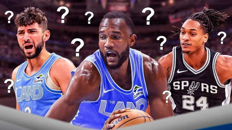 Routine vacation routine in CAVS before playing Hit Evan Moblei vs. Spurs