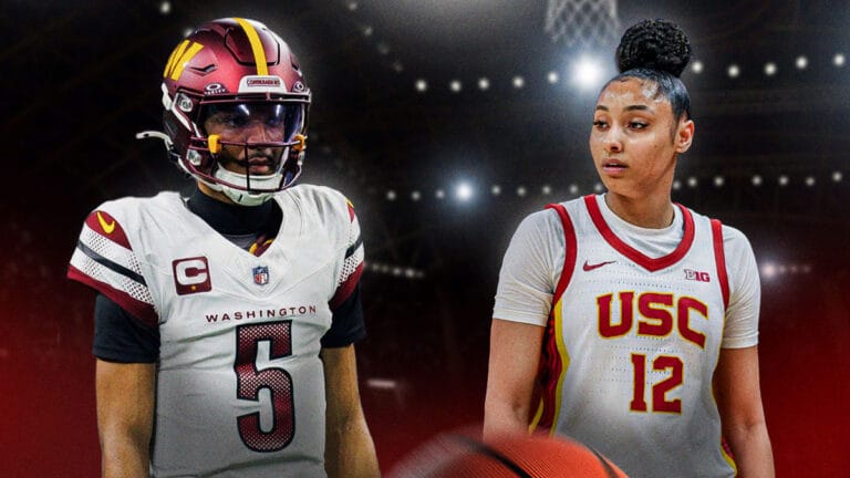 Jaiden Daniels-Juju Vatkins Photo During NCAA tournament goes viral