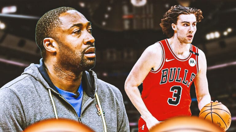 Gilbert Arenas left in paused silence above Josh Giddey’s game