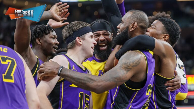 Lakers beaten the pacers, how important was this buzzing for LeBron? | First things first