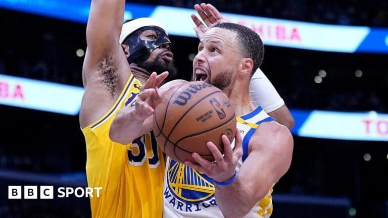 NBA: Stephen Curri leads golden state warriors in victory over Los Angeles Lakers