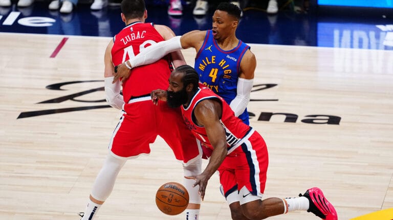 Nuggets fans who lost it over Russell Westbrook up and down game 1 vs