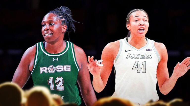 Cheerleaders Aces’ Chelsea Gray Gray, Kiah Stokes Rinside at Vve Rav