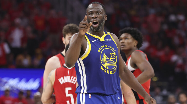 Warriors Draimond Green Green with Technique After Filling On Ref On Rockets