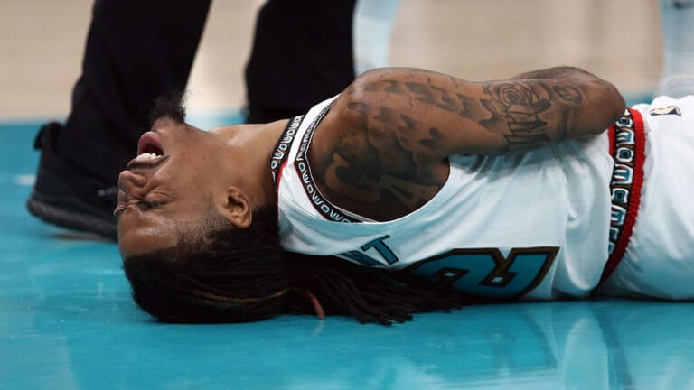 Thunder’s Lu Dort speaks after an unintentional injured I Moranta