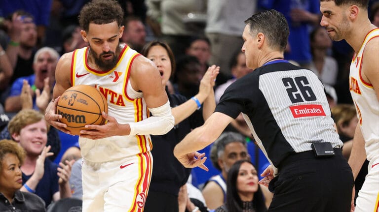 Hawks’ Trae Young Hit with “Skydee in the game” Stattering from Ref After Eject