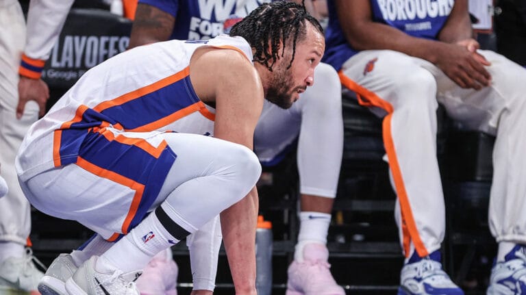 Has Knicks’ Madison Square Garden Court caused Jalena Brunson to hurt the ankle again?