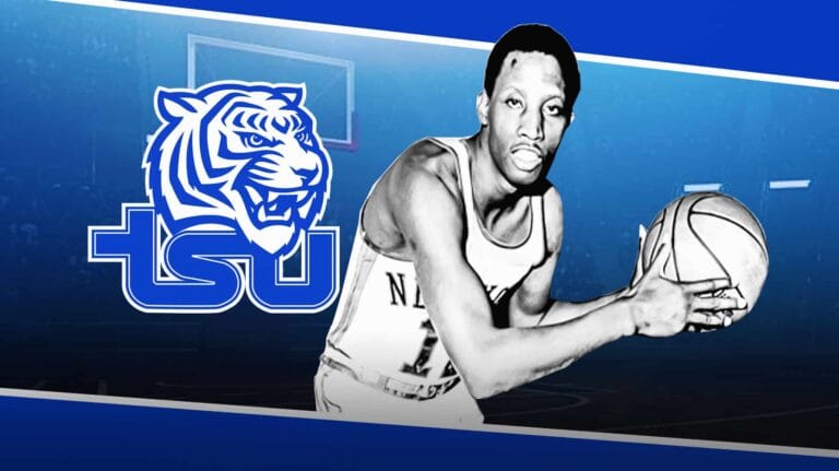 The New York Legend Knicks Dick Barnett passes