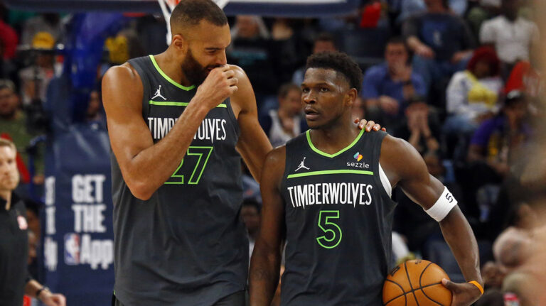 Anthony Edwards Compares Rudi Goberta in the game Thrones Dragon