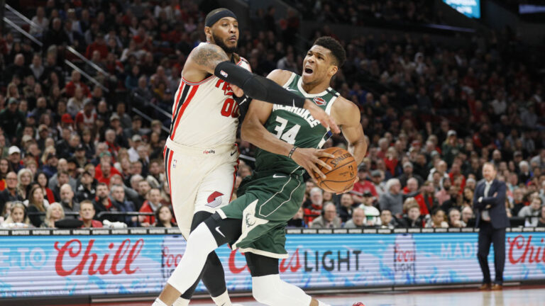 Giannis reveals the first NBA jersey was Carmelo Anthony ‘Fake’