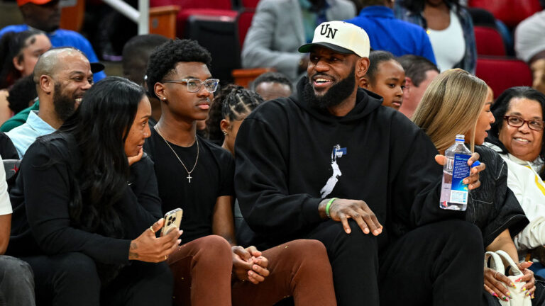 LeBron James’ Reaction to Brice James graduation