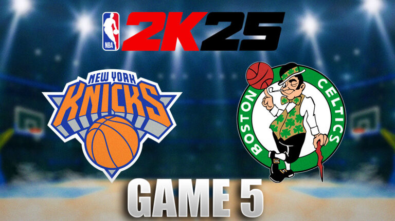 Knicks vs. Celtics game 5 results according to NBA 2K25