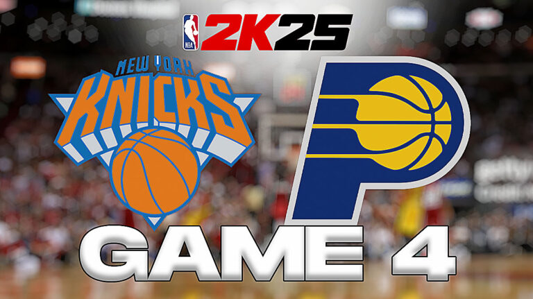 Knicks vs. Pacers play 4 results according to NBA 2K25