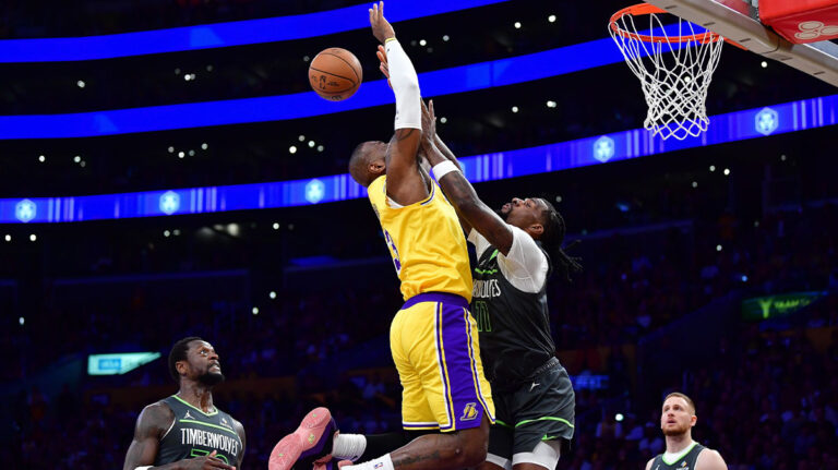 LeBron James is recognized at loss in Timbervolves