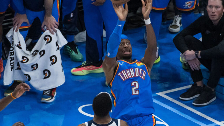 Shai Gilgeous-Alexander Hit with a goat takes from the Chandler Party