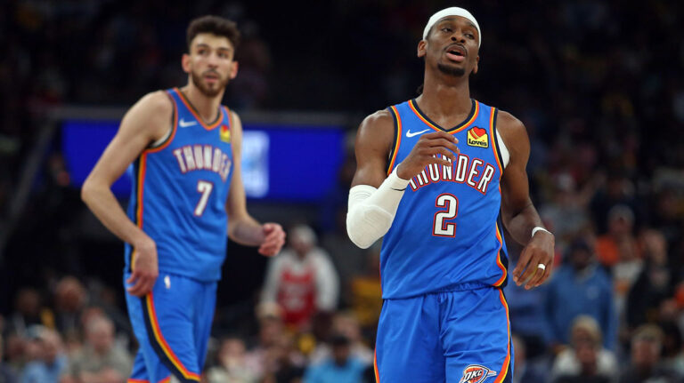 Shai Gilgeous Alexander gives Chet Holmgren’s eyes