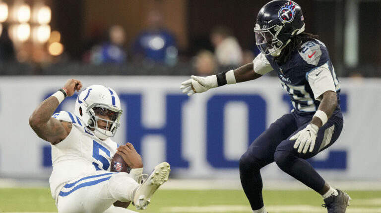 The next step Anthony Richardson in the middle of a shoulder injury