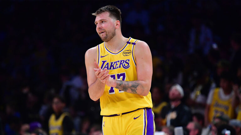 Lakers Luka Doncic saw that in the gym putting work in the gym