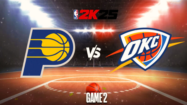 Pacers vs. Thunder game 2 results according to NBA 2K25