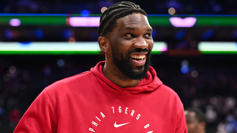 Shaq sets Joel EmbiId to explode with NSFV microphone