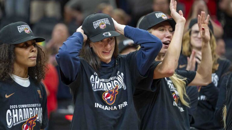 Caitlin Clark sends good wishes to Red Panda after falling half