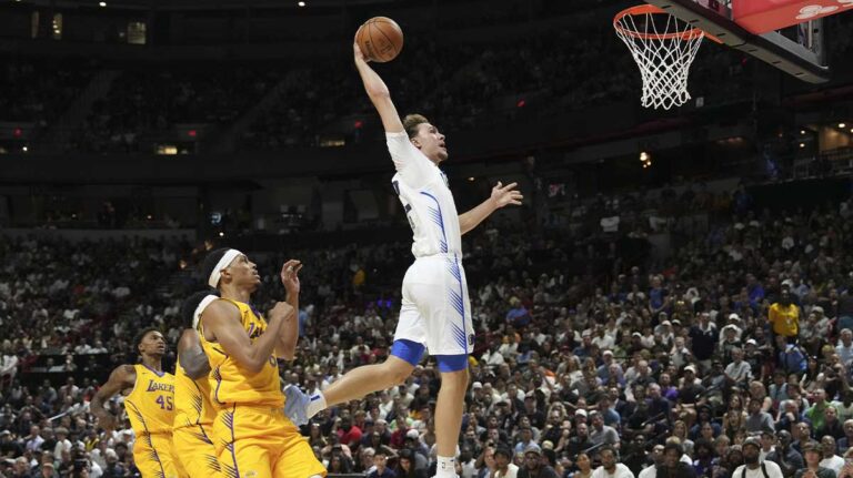 Kirie Irving reacts to debut debited summer league Comper Flagg