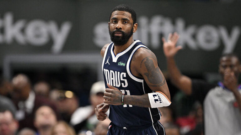 Watch Kirie Irving picks up after ACL injury