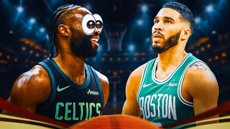 Jailen Brown reacts to Jaison Tatum “Crazy” new look