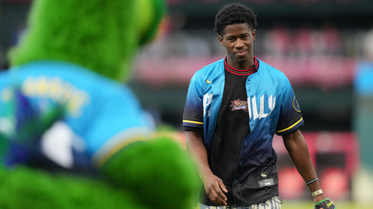 VJ Edgecombe joined Joel Embiydu, Paul George in Sikes exercise court