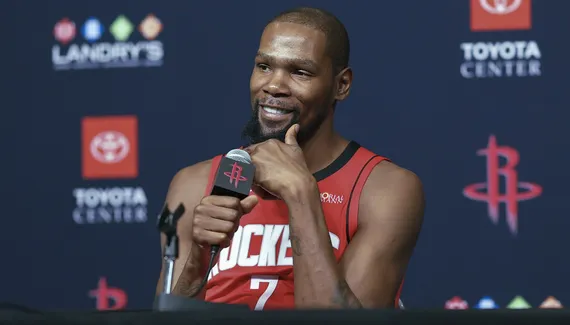 Kevin Durant feels at home in Houston