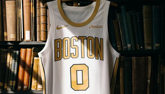 For the first time, the Celtics leave green on the jersey