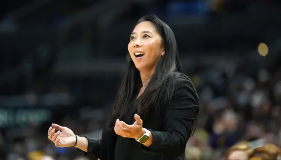 Natalia Nakase in Joe Mazzulla steps