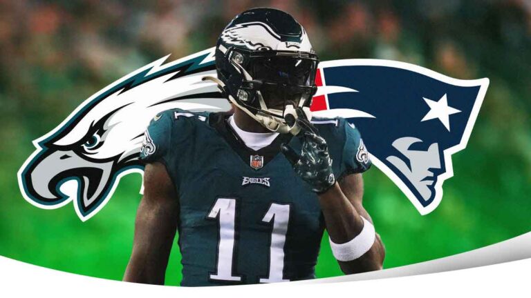 Patriots trading proposal landing aj Brown from Eagles to help Drake Maya