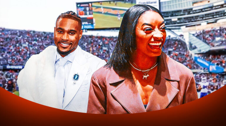 Simone Biles Displays the sick Jonathan Owens Fit, wild reaction to game FG game