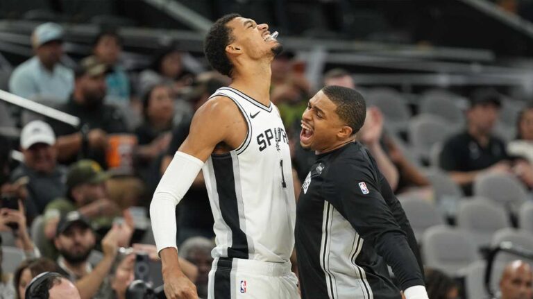 Even Victor Wembanyama can’t believe Stephon Castle’s dunk