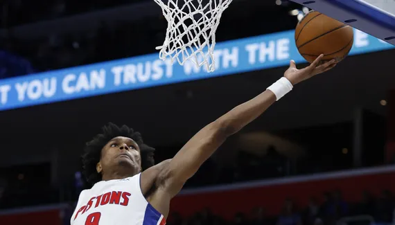 Ausar Thompson, the symbol of the boundless energy of the Pistons