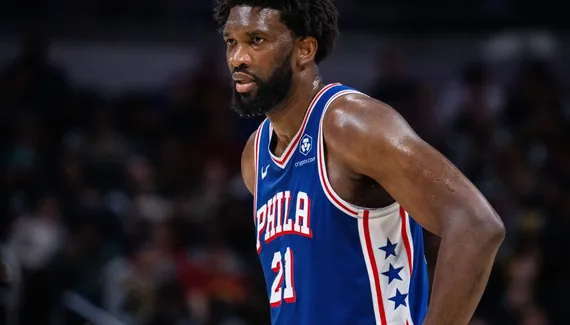 For his big return, Joel EmbiId has a new picture to take a picture