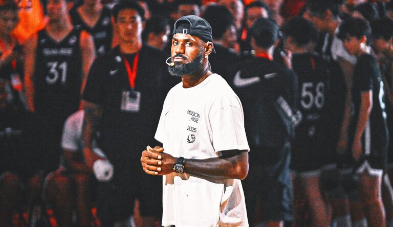 LeBron James is helping the Lakers study film while sidelined with sciatica