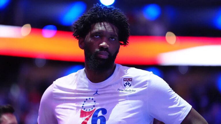 Joel Embiid is listed as day-to-day with a knee injury