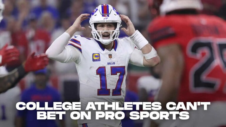 College athletes are no longer allowed to bet on professional sports, according to the NCAA