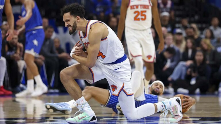 New York’s depth was hit by an injury to Landry Shamet in the loss to the Magic