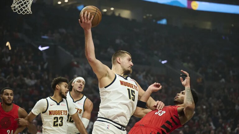 Nikola Jokic did his best Bo Nick impression with a wild pass across the field