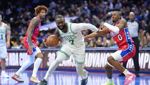 The Celtics inflict their first loss on the Sixers