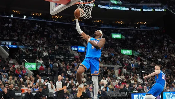 Shai Gilgeous-Alexander scores 80th straight 20-plus game game