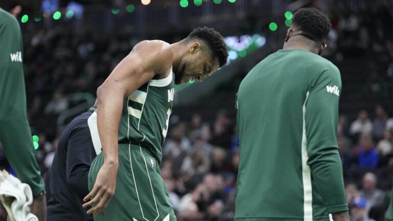 Giannis Antetokounmpo’s calf injury could eliminate him from major awards